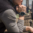 Simple PU Leather Band Men Teen Date Analog Daily Waterproof Quartz Watches A