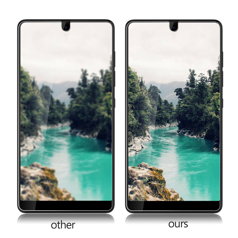 2x Essential Phone Clear Tempered Glass Screen Protector Shield anti-explosion