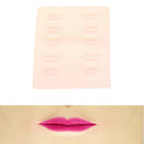 Skin Permanent Makeup Tattoo Lip Practice Skin Microblading Training Tool Set  Z