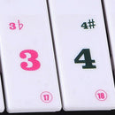1Pc Transparent No Glue Stickers Removable Piano and Keyboard Stickers For 61 Bj