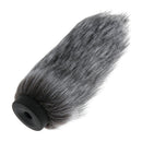 Black Gray Interview Microphone Windscreen Furry Mic Cover 9.45inch