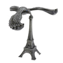Creative Iron Tower Balance Eagle Statue Gift DIY Craft gray bronze 12cm