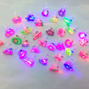 10 x Flashing LED Luminous Finger Ring Light Party Decor Children Xmas Gifts