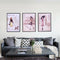 3Pcs Fashion Art Oil Painting Canvas Picture Girl Wall Home Decor 40x60cm