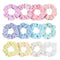12 Pieces Velor Scrunchie, Velvet Scrunchies, Elastic Hair Velvet