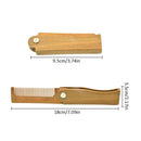 Wood Folding Comb Set Mini Pocket Comb Beard Care Styling Tool for Men's Wo O1N8