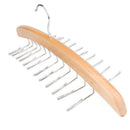 1 pc Wooden Tie Hanger Belt Scarf Closet Rack Organizer Holder (Wood color)