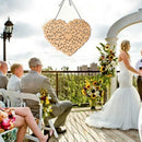 Wooden Heart Shaped Wedding Message Board, Wedding Bookmarks, Wedding Guest A4X2