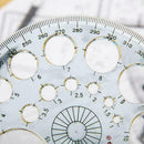 360 Degree Full Circle Plastic Protractor Angle Finder Measuring Ruler R9O7 A5F7
