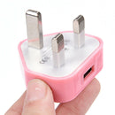 UK Mains Wall 3 Pin USB Plug Adapter Charger Power USB Port For Phones Tabl %o