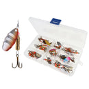 31 pcs Assorted Fishing Lures Metal Fishing Baits Bass Spoon Spinner Baits  L4B9