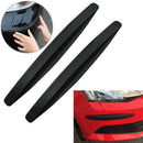 2 Black Carbon Fiber Texture Anti-rub Protecto Car SUV Bumper Edge Guard Stri BX