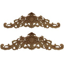 Carving Natural Wood Appliques For Furniture Cabinet Unpainted Wooden Mould