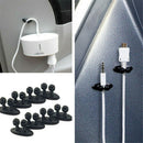 8X Car Charger Line Headphone/USB Cable black Car Clip Interior Accessories