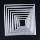 8pcs Square Cutting Dies Stencils DIY Embossing Scrapbook Paper Card Album Decor