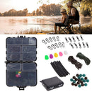 Carp Fishing Tackle Box Lead Clips Hooks Swivels Baiting Needles Terminal R A