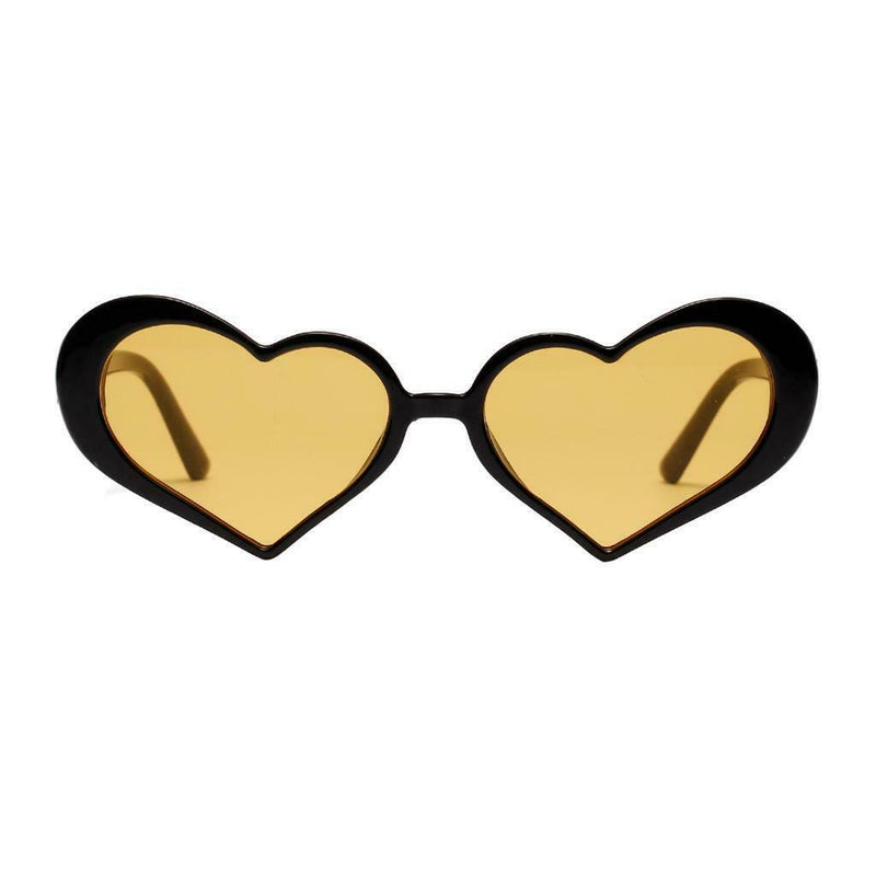 4pcs Heart-shaped Sunglasses Retro Style Sun Glasses Designer Party Eyewear