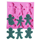 Xmas Gingerbread Christmas Silicone Mold Fondant Cake Mould Candy MoldJ Gw