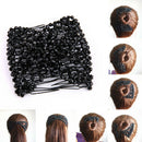 Stretchy Comb Slide Magic Beads Easy Hair Clips Double Clips