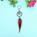 Handmade Feather Creative Mini Natural Feather Dream Catcher  Keychain Ring