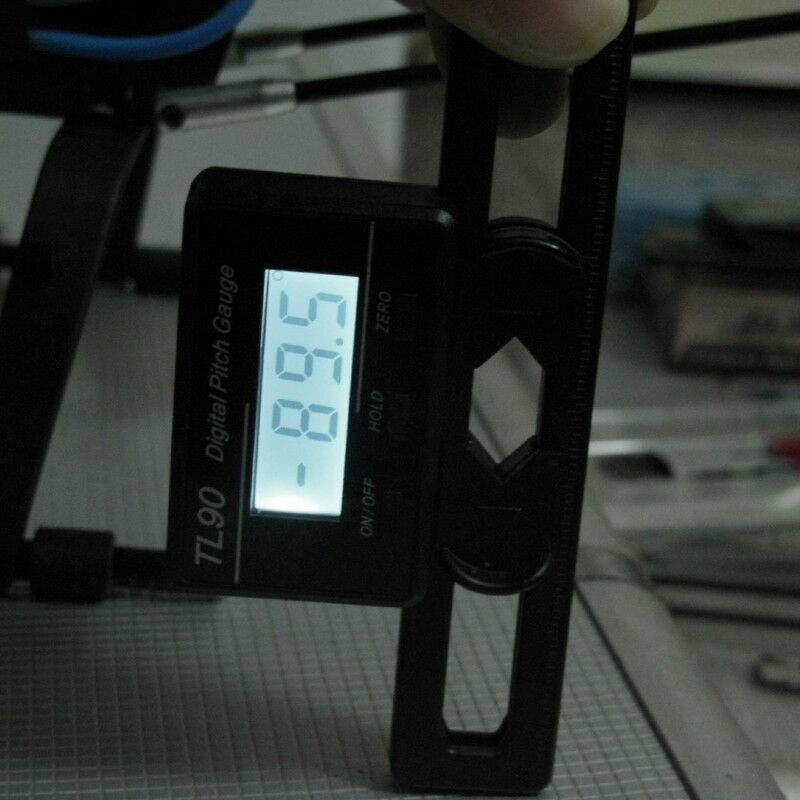 TL90 Digital Pitch Gauge LCD Backlight Display Blades Angle Measurement Tools