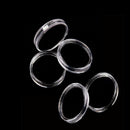 10X  New 23mm Applied Clear Round Cases Coin Storage Capsules Holder Plastic