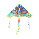 1PC 80cm Eagle Printed Long Tail Kite Children Kids Outdoor Garden Fun Toys J 3C