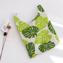 Handheld Portable Lunch Bag Tote Food Storage Food Picnic Monstera