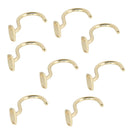 Set of 8 Brass Snooker Table Side Rail Rest Hook Billiard Bridge Stick Hanger