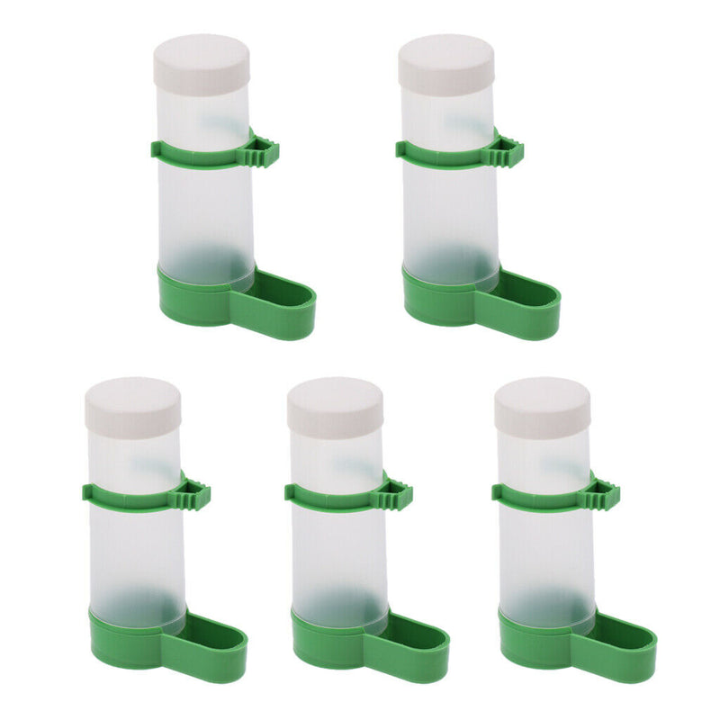 10PCS Parrots Cockatiel Bird Feeder Kettle Automatic Food Dispenser Unloader