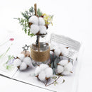 6pcs Artificial flowers cotton bouquet christmas decorative flowers wreSEAU