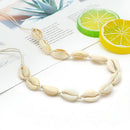 Boho Women Beach Sea Shell Cowrie Pendant Choker Lucky Rope Necklace Jewelry