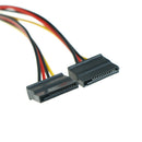 2Pcs Sata Power Cable Splitter 4 Pin To Serial 15 Pin Y Hard Drive Cables18Cm ME