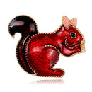 Cartoon Squirrel Enamel Brooch Pin Banquet Weddings Brooch Gifts Lady Jewelry TE