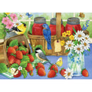 Full Drill Round Diamond Painting Home Decor Mosaic (B3339 Berries Birds)