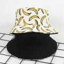 Summer Outdoor Bucket Hat Unisex Summer Bucket Cap Banana Print Fishing Fis T6V1