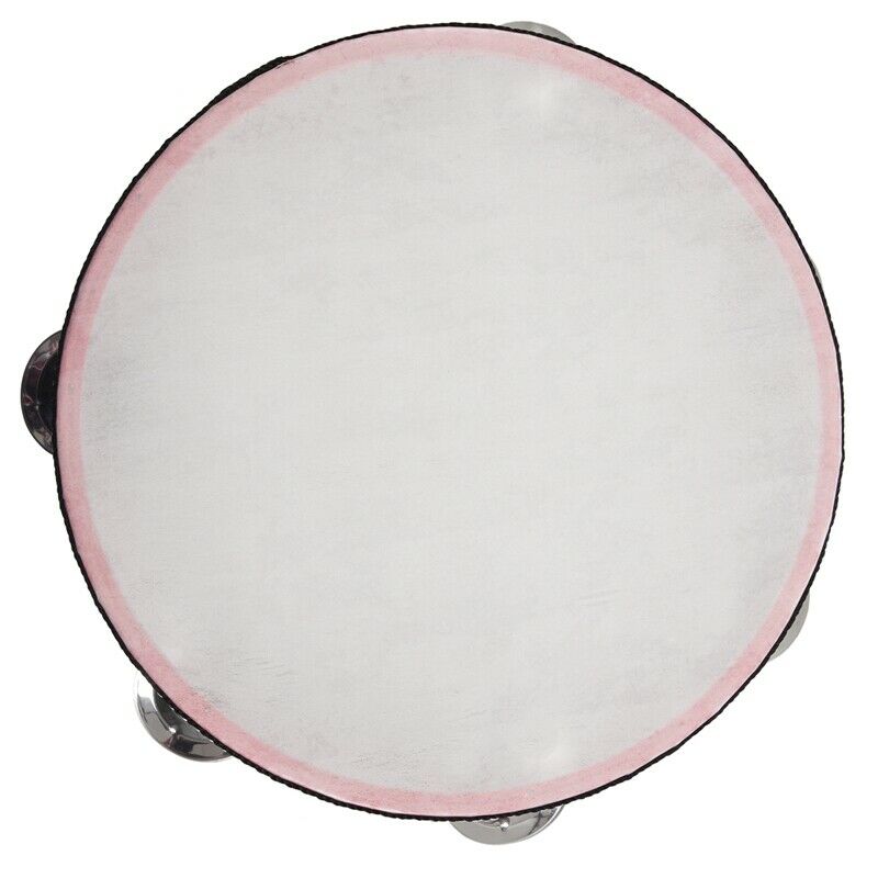 8inch Musical Tambourine Tamborine Drum Round Percussion Gift for KTV Party