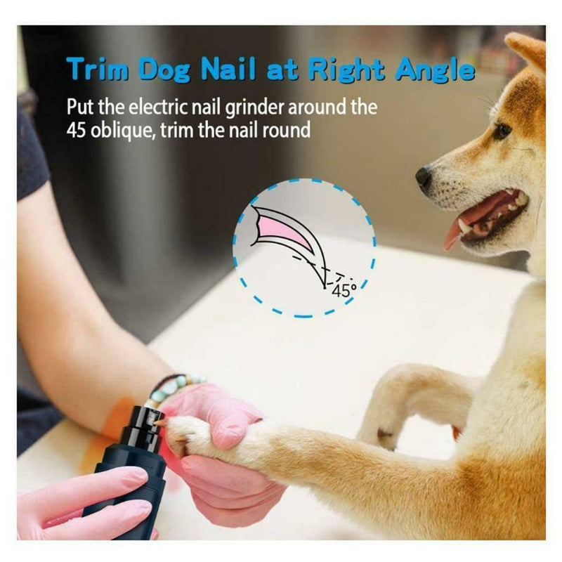 Elecric Pet Nail Grinder Large Dog Paw Trimmer Clippers Fast Grinding Animal