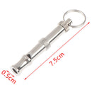 2 PCS SET  Pet Dog Training Whistle Dog Supplies SilverJ Cy