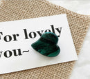 5 Piece Set Elegant Ladies Hairpin Emerald Series Hairpin Heart Triple-corn