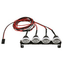 4LED White Lights Round Lampshade for 1/10 Axial Climbing Car Crawler Part