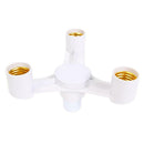 3 In 1 E27 To 3E27 Base Socket Splitter LED Light Lamp Bulb Adapter Holder