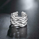 New Adjustable Ring Band Weave Thumb Finger Rings Gift M4Z4