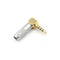 Metal Stereo 3.5mm 4 Pole 90 Degree Repair Headphone Jack Plug Cable Solder OHK