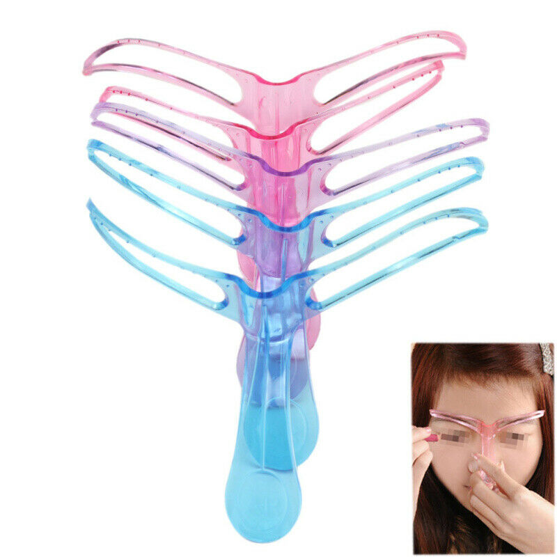 5 Pcs Eyebrow Template Grooming DIY Shaper Tool Shaping Stencil Kit For UNA