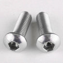 M6 x 14mm Stainless Steel Button Head Socket Cap Screw 20 Pcs A9Z7