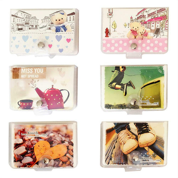 Multi-card Cartoon PVC Purse Men Women Credit Card Holder Coin Clip Wallet #gib
