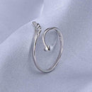 Fashion Women Adjustable Open Ring Thumb Ladies Heart Wing Angel Z0L7