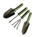 4pc Small Garden Tools Rake Shovel Spade Garden Plants Bonsai Durable Steel