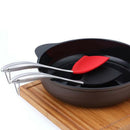 Non-Stick Silicone Cooking Spatula Stainless Steel Handle Wok Shovel Flexib I2A8